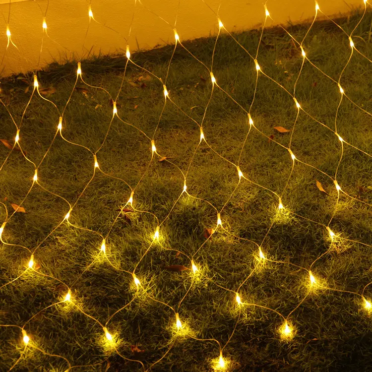 LED Outdoor indoor Net Light Garland Window Curtain Christmas Fairy Decorative Light Wedding Party courtyard Mesh String Light